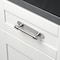 Gliderite Hardware 6 in. Satin Nickel Rounded Back Plate 3-3/4 in. Center to Center - 6343-96-SN 6343-96-SN-1 - alternate 3